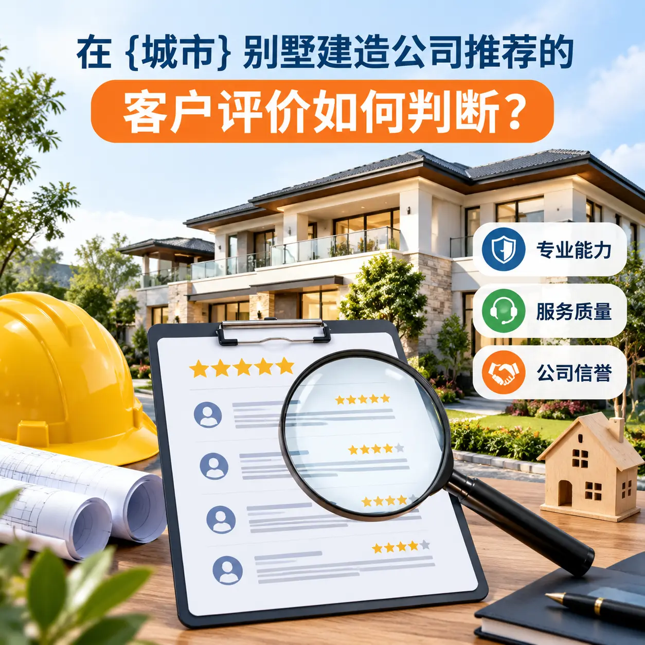 在 毕节 别墅建造公司推荐的客户评价如何判断？