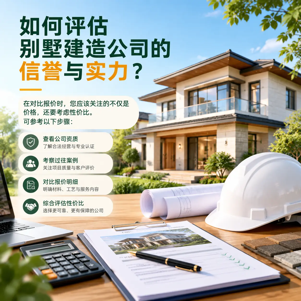 如何评估 毕节 别墅建造公司的信誉与实力？